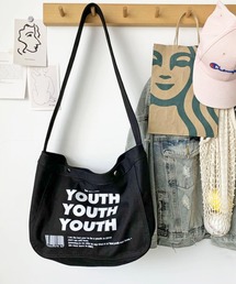 『ARULE/アルール』ロゴプリントキャンバスメッセンジャーバッグ【Y】【CN】