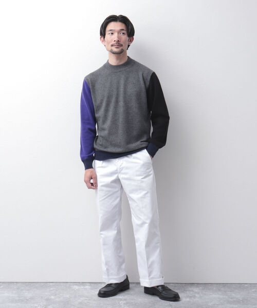 NOLLEY'S goodman(ノーリーズグッドマン)の「プレミアムカシミヤ モックネックニット(ニット/セーター・メンズ・ネイビー/グレー/ピンク/グリーン・M/L)」の11枚目の写真