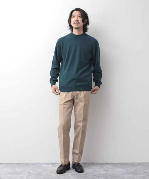 NOLLEY'S goodman(ノーリーズグッドマン)の「プレミアムカシミヤ モックネックニット(ニット/セーター・メンズ・ネイビー/グレー/ピンク/グリーン・M/L)」の15枚目の写真