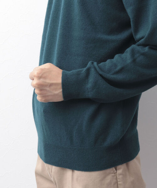 NOLLEY'S goodman(ノーリーズグッドマン)の「プレミアムカシミヤ モックネックニット(ニット/セーター・メンズ・ネイビー/グレー/ピンク/グリーン・M/L)」の19枚目の写真