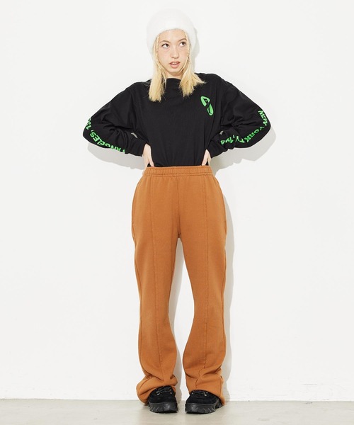 X-girl(エックスガール)の「GRADATION LOGO L/S TEE(Tシャツ/カットソー・レディース・ホワイト/ダークグリーン/ブラック・XL/L/S/M)」の12枚目の写真