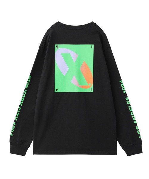 X-girl(エックスガール)の「GRADATION LOGO L/S TEE(Tシャツ/カットソー・レディース・ホワイト/ダークグリーン/ブラック・XL/L/S/M)」の10枚目の写真