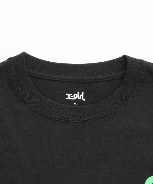 X-girl(エックスガール)の「GRADATION LOGO L/S TEE(Tシャツ/カットソー・レディース・ホワイト/ダークグリーン/ブラック・XL/L/S/M)」の18枚目の写真