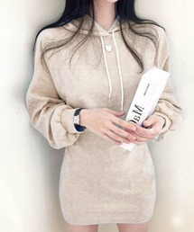 タイトミニパーカーワンピース
