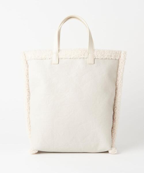 BEAUTY&YOUTH UNITED ARROWS（ビューティーアンドユースユナイテッドアローズ）の「フェイクレザー×ボア リバーシブルトートバッグ -4WAY-（ショルダーバッグ・レディース・オフホワイト/ブラック/ブラウン・FREE）」の10枚目の写真