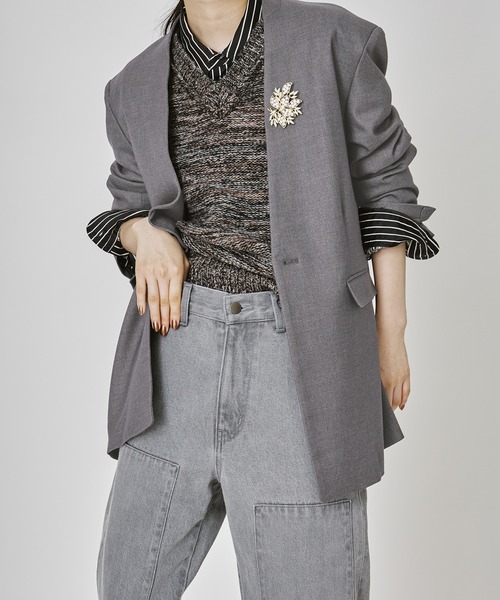 おトク情報がいっぱい！ M TO R（ムウトアール）の「［JACKET］POWERSHOULDER BOXY ジャケット・アウター
