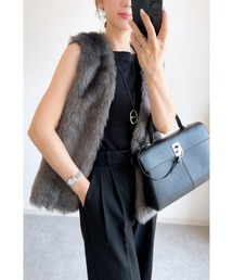 &. NOSTALGIA | 【ZOZO限定】ロングファーマタギベスト(ベスト)