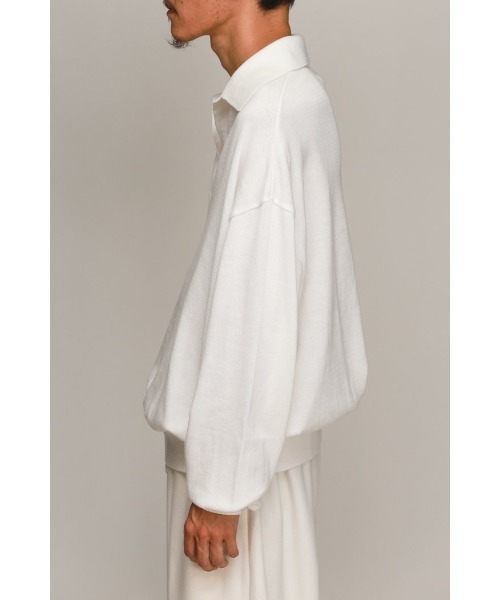 LOCALINA(ロカリナ)の「knit skipper L/S(ニット/セーター・メンズ・ホワイト/グレー・FREE)」の5枚目の写真