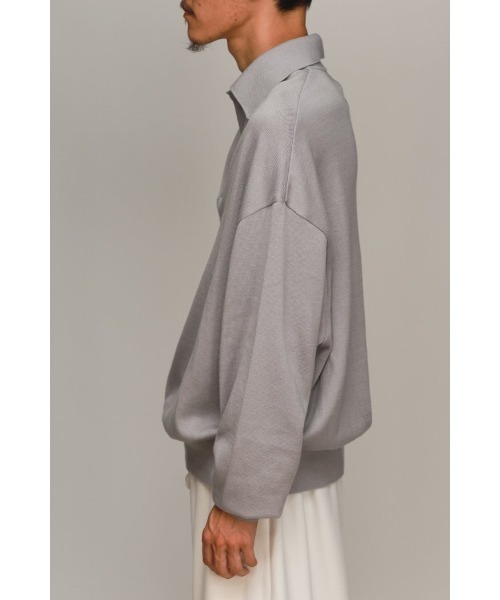 LOCALINA(ロカリナ)の「knit skipper L/S(ニット/セーター・メンズ・ホワイト/グレー・FREE)」の9枚目の写真