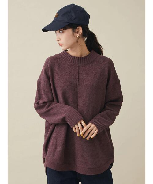 CRAFT STANDARD BOUTIQUE(クラフトスタンダードブティック)の「裾ラウンドモールニットチュニック *◆(ニット/セーター・レディース・グレイッシュベージュ/サックスブルー/マスタード/ブラック/チャコールグレー/パープル/ライトグレー・FREE)」の15枚目の写真