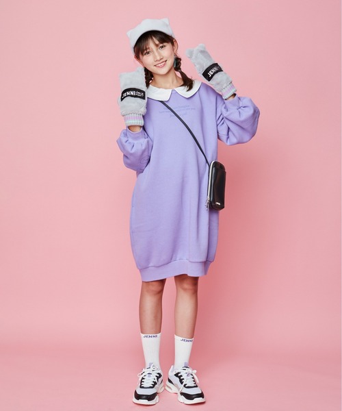 JENNI(ジェニィ)の「ロゴリブクルーソックス(ソックス/靴下・キッズ・ネイビー/ブラック/オフホワイト・22-24cm/19-21cm)」の10枚目の写真