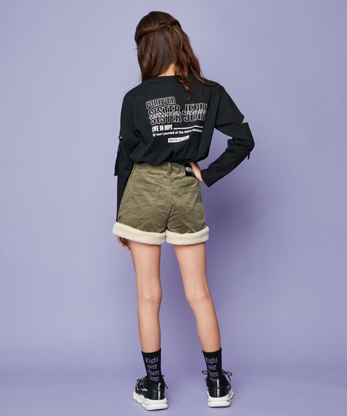 JENNI(ジェニィ)の「ロゴリブクルーソックス(ソックス/靴下・キッズ・ネイビー/ブラック/オフホワイト・22-24cm/19-21cm)」の7枚目の写真