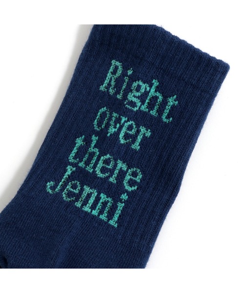 JENNI(ジェニィ)の「ロゴリブクルーソックス(ソックス/靴下・キッズ・ネイビー/ブラック/オフホワイト・22-24cm/19-21cm)」の11枚目の写真