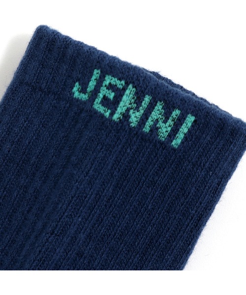 JENNI(ジェニィ)の「ロゴリブクルーソックス(ソックス/靴下・キッズ・ネイビー/ブラック/オフホワイト・22-24cm/19-21cm)」の13枚目の写真