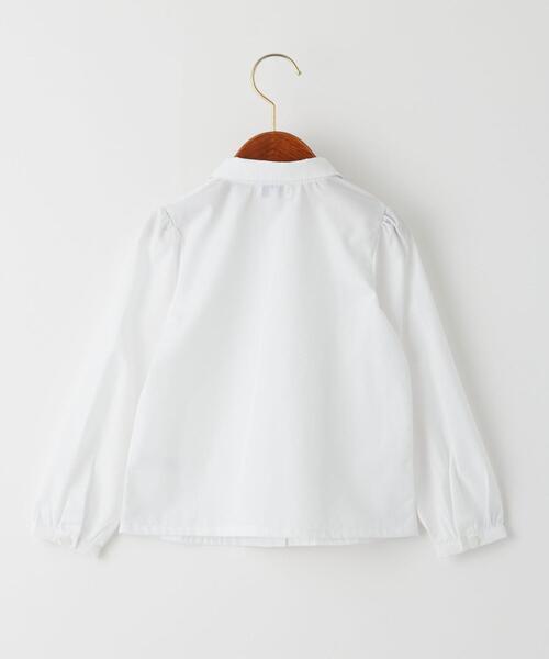 green label relaxing（グリーンレーベルリラクシング）の「リボンタック 丸襟 ブラウス（シャツ/ブラウス・キッズ・ホワイト・110cm/120cm/130cm）」の7枚目の写真