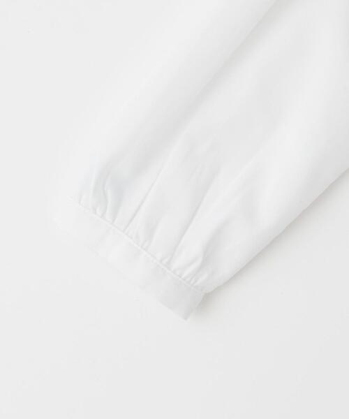 green label relaxing（グリーンレーベルリラクシング）の「リボンタック 丸襟 ブラウス（シャツ/ブラウス・キッズ・ホワイト・110cm/120cm/130cm）」の8枚目の写真