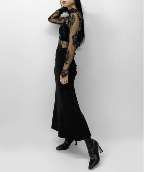 LVEU.（ラブユ.）の「【ZOZOTOWN限定】Stretch mermaid skirt / ストレッチマーメイドスカート（スカート・レディース・ブラック・FREE）」の14枚目の写真