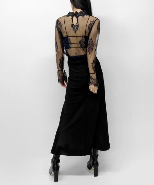 LVEU.（ラブユ.）の「【ZOZOTOWN限定】Stretch mermaid skirt / ストレッチマーメイドスカート（スカート・レディース・ブラック・FREE）」の2枚目の写真
