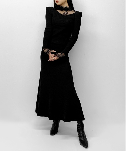 LVEU.（ラブユ.）の「【ZOZOTOWN限定】Stretch mermaid skirt / ストレッチマーメイドスカート（スカート・レディース・ブラック・FREE）」の3枚目の写真