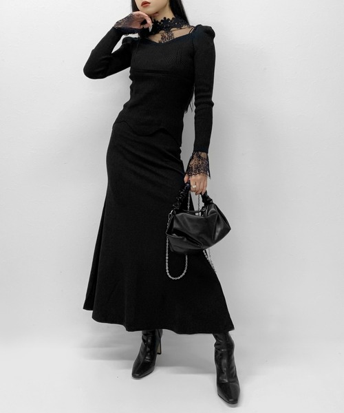 LVEU.（ラブユ.）の「【ZOZOTOWN限定】Stretch mermaid skirt / ストレッチマーメイドスカート（スカート・レディース・ブラック・FREE）」の17枚目の写真