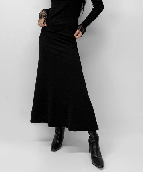 LVEU.（ラブユ.）の「【ZOZOTOWN限定】Stretch mermaid skirt / ストレッチマーメイドスカート（スカート・レディース・ブラック・FREE）」の6枚目の写真