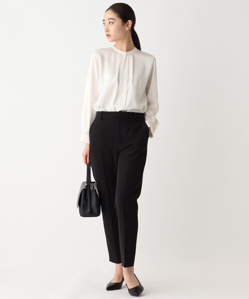 OPAQUE.CLIP（オペークドットクリップ）の「◆DELEGANT タックデザインブラウス【OPAQUE.CLIP NAVY】（シャツ/ブラウス・レディース・ナチュラル/ホワイト系・34/36/38/40/42）」の17枚目の写真