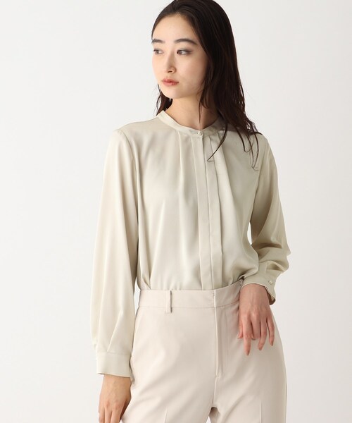 OPAQUE.CLIP（オペークドットクリップ）の「◆DELEGANT タックデザインブラウス【OPAQUE.CLIP NAVY】（シャツ/ブラウス・レディース・ナチュラル/ホワイト系・34/36/38/40/42）」の20枚目の写真