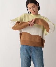 LOWRYS FARM（ローリーズファーム）の「カラーブロックニット　294858（ニット/セーター・レディース）」