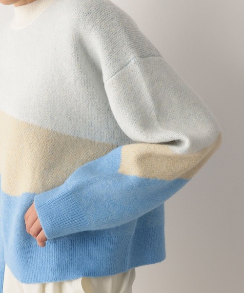 LOWRYS FARM（ローリーズファーム）の「カラーブロックニット 294858