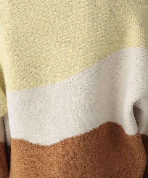 LOWRYS FARM(ローリーズファーム)の「カラーブロックニット 294858(ニット/セーター・レディース・イエロー/ブルー/グレー・FREE)」の18枚目の写真