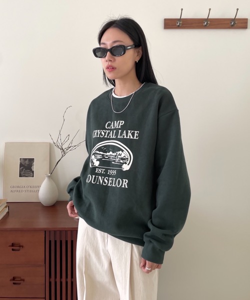 Didot.showroom(ディドット ショールーム)の「CAMP CRAYSTAL LAKE MTM(スウェット・レディース・グリーン/チャコールグレー/ヘザーグレー・FREE)」の20枚目の写真