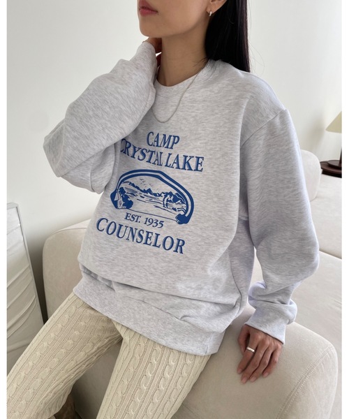 Didot.showroom(ディドット ショールーム)の「CAMP CRAYSTAL LAKE MTM(スウェット・レディース・グリーン/チャコールグレー/ヘザーグレー・FREE)」の4枚目の写真