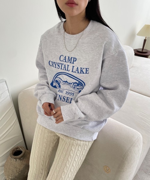 Didot.showroom(ディドット ショールーム)の「CAMP CRAYSTAL LAKE MTM(スウェット・レディース・グリーン/チャコールグレー/ヘザーグレー・FREE)」の5枚目の写真