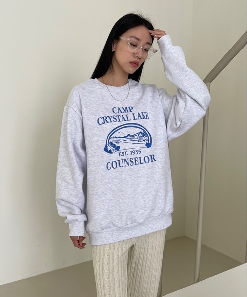 Didot.showroom(ディドット ショールーム)の「CAMP CRAYSTAL LAKE MTM(スウェット・レディース・グリーン/チャコールグレー/ヘザーグレー・FREE)」の7枚目の写真