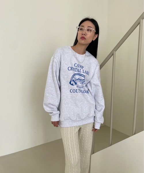 Didot.showroom(ディドット ショールーム)の「CAMP CRAYSTAL LAKE MTM(スウェット・レディース・グリーン/チャコールグレー/ヘザーグレー・FREE)」の8枚目の写真