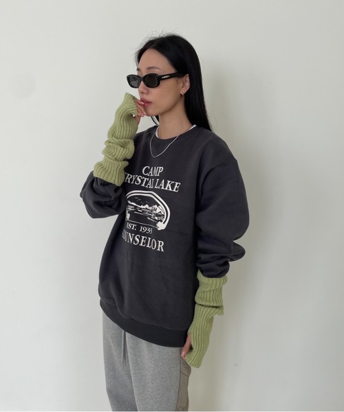 Didot.showroom(ディドット ショールーム)の「CAMP CRAYSTAL LAKE MTM(スウェット・レディース・グリーン/チャコールグレー/ヘザーグレー・FREE)」の12枚目の写真