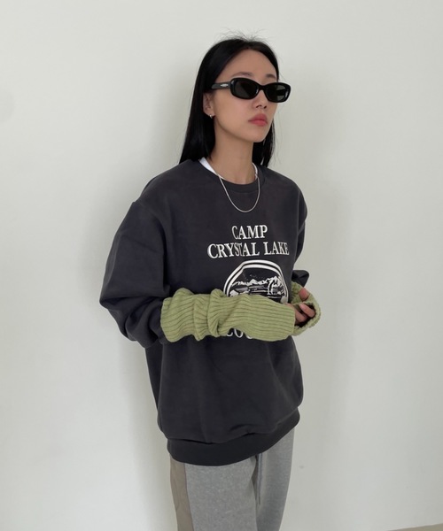 Didot.showroom(ディドット ショールーム)の「CAMP CRAYSTAL LAKE MTM(スウェット・レディース・グリーン/チャコールグレー/ヘザーグレー・FREE)」の14枚目の写真