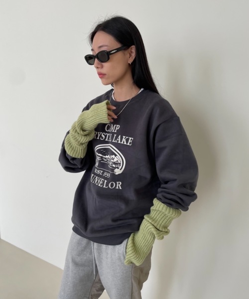 Didot.showroom(ディドット ショールーム)の「CAMP CRAYSTAL LAKE MTM(スウェット・レディース・グリーン/チャコールグレー/ヘザーグレー・FREE)」の15枚目の写真