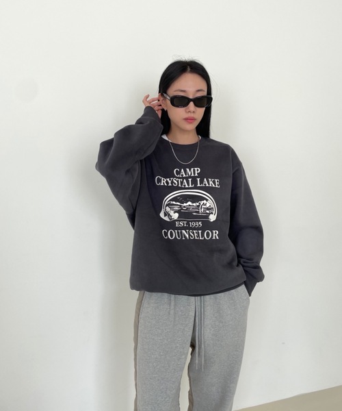 Didot.showroom(ディドット ショールーム)の「CAMP CRAYSTAL LAKE MTM(スウェット・レディース・グリーン/チャコールグレー/ヘザーグレー・FREE)」の19枚目の写真