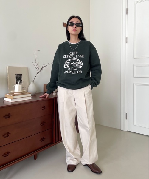 Didot.showroom(ディドット ショールーム)の「CAMP CRAYSTAL LAKE MTM(スウェット・レディース・グリーン/チャコールグレー/ヘザーグレー・FREE)」の22枚目の写真