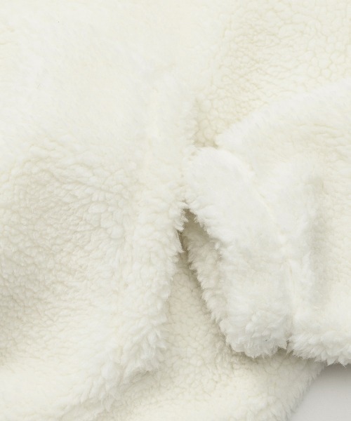 FCMM（エフシーエムエム）の「FIELD BEAR FLEECE HALF ZIP-UP/フィールドベアーフリースハーフジップ（スウェット・メンズ・ブラック/オフホワイト・LARGE/MEDIUM）」の8枚目の写真