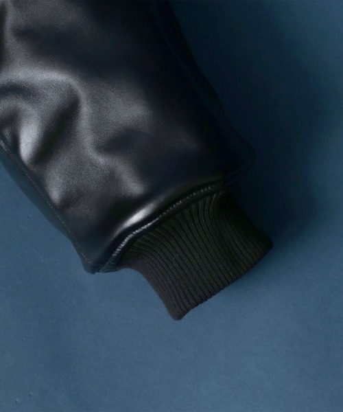 ANPAS(アンパス)の「Sleeve Switching & Quilting Padding MA-1/袖切り替え&キルティング MA-1 ボマージャケット(MA-1・メンズ・ブラック系その他/ブラック系その他2/グリーン系その他/グリーン系その他2・M/L/LL)」の14枚目の写真