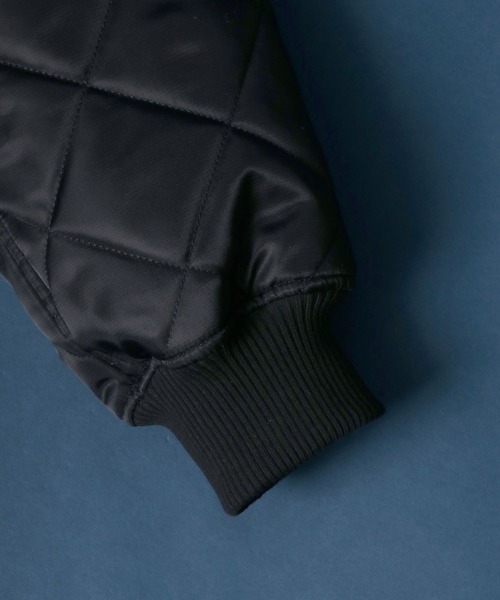 ANPAS(アンパス)の「Sleeve Switching & Quilting Padding MA-1/袖切り替え&キルティング MA-1 ボマージャケット(MA-1・メンズ・ブラック系その他/ブラック系その他2/グリーン系その他/グリーン系その他2・M/L/LL)」の18枚目の写真