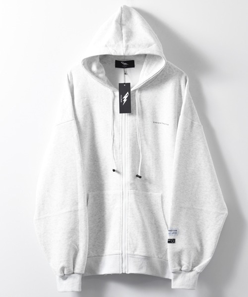 FVLMEN（フルメン）の「■新色追加【FVLMEN】onepoint logo zip parka/ワンポイント ロゴ ジップ パーカー（パーカー・メンズ・ブラック/ブルー/グレー/オートミール・MEDIUM/LARGE/X-LARGE）」の14枚目の写真