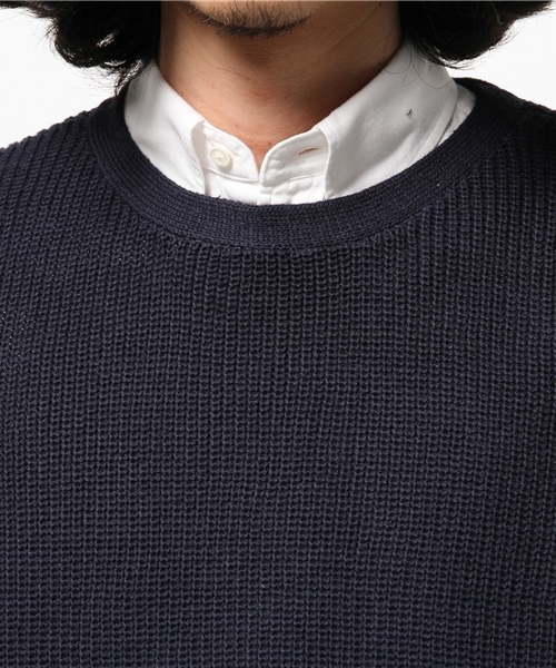 CIAOPANIC(チャオパニック)の「【Ciaopanic】 畦編みニットベスト(ニット/セーター・メンズ・グレー/ネイビー/アイボリー・LARGE/MEDIUM)」の7枚目の写真