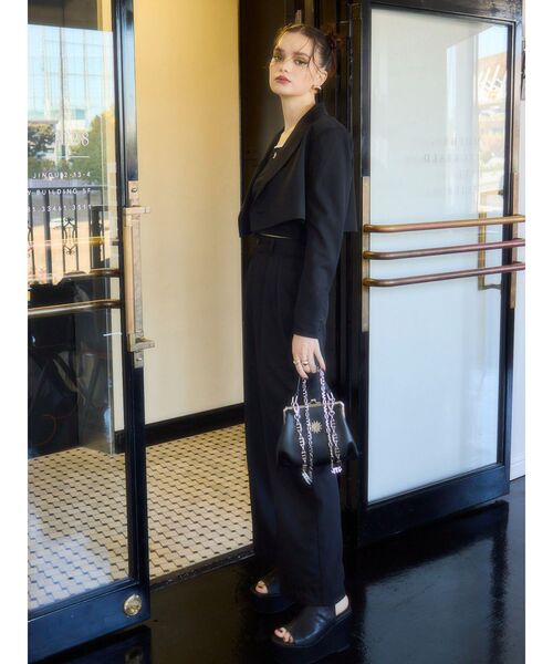 EVRIS（エヴリス）の「EチェーンショルダーBAG（ショルダーバッグ・レディース・ブラック/ホワイト/グリーン・FREE）」の16枚目の写真