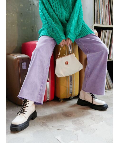 EVRIS（エヴリス）の「EチェーンショルダーBAG（ショルダーバッグ・レディース・ブラック/ホワイト/グリーン・FREE）」の20枚目の写真