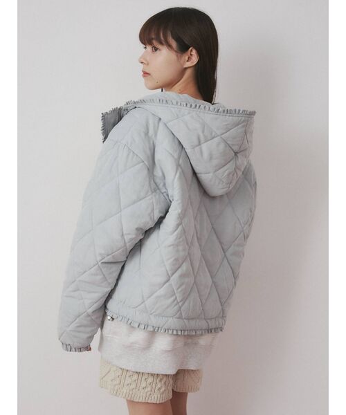 merry jenny（メリージェニー）の「フリルキルティングフードジャケット（その他アウター・レディース・ピンク/アイボリー/ブラック/ライトブルー・FREE）」の18枚目の写真