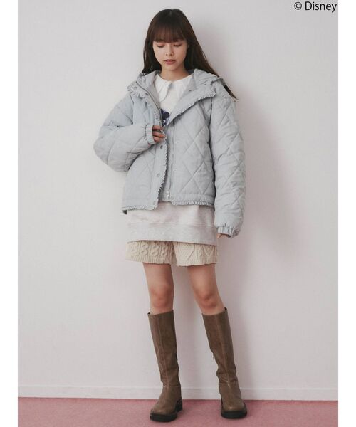 merry jenny（メリージェニー）の「フリルキルティングフードジャケット（その他アウター・レディース・ピンク/アイボリー/ブラック/ライトブルー・FREE）」の19枚目の写真