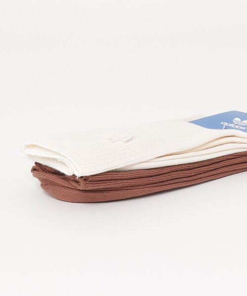 adidas（アディダス）の「プレミアム エッセンシャルズ クルーソックス2足組 / アディダスオリジナルス adidas Originals（ソックス/靴下・メンズ・ホワイト/グレー/ホワイト×ブラウン・LARGE/MEDIUM/SMALL/kids-XXL/X-LARGE）」の7枚目の写真